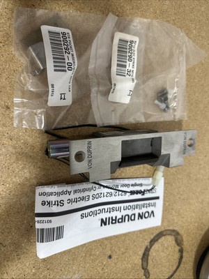 New VON DUPRIN 6212 24V US32D CON Electric Strike,24VDC,6-3/8 in. H