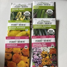 Ferry-Morse 2025 Seeds 6 Pack Organic