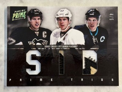 2012 PANINI PRIME HOCKEY PATCH SID SIDNEY CROSBY 4/5 PRIME TRIOS