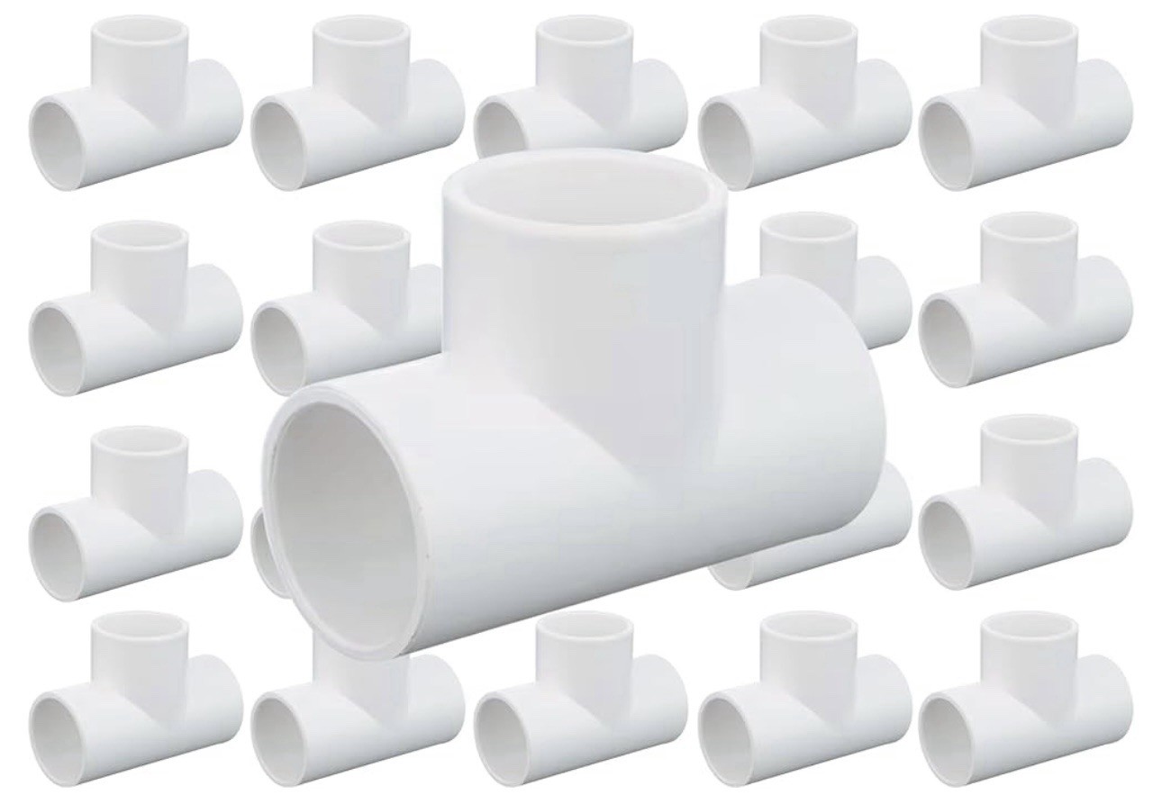 3/4 Tee SXSXS PVC SCHEDULE 40 PVC Fittings (20 Pack)