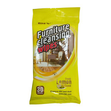 30 Sheet Wipes Multipurpose-Surface Furniture Shoe Cleaner Wet Wipes Lemon Scent