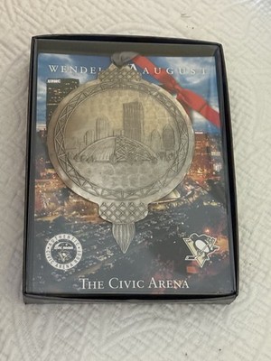 Wendell August The Civic Arena Christmas Ornament Pittsburgh Penguins Hand Forge