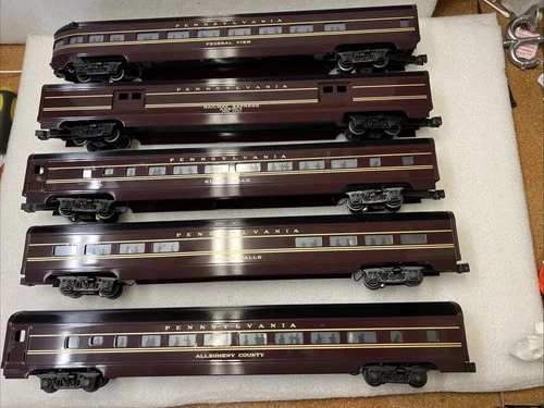 RARE Weaver Gold ED. 5 Car Aluminum Passenger Set, TUSCAN RED Pennsylvania RRR