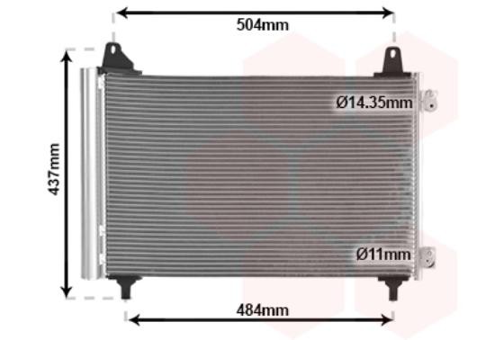 Kondensator, Klimaanlage 40015705 VAN Wezel FüR Peugeot CitroËN Opel Jeep DS-image
