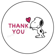 THANK YOU DOG ENVELOPE SEALS LABELS STICKERS PARTY FAVORS