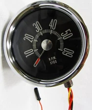 Mopar Dodge Plymouth Console Tach Tachometer Vacuum Gauge hardware HEMI 440 NOS
