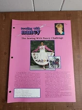 Sewing with Nancy The Sewing With Nancy Challenge Booklet Nancy Zieman 20 Page