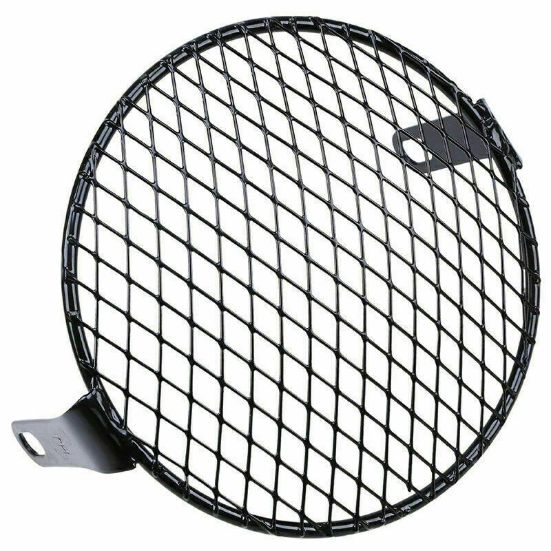 Protector de rejilla de malla de faros de motocicleta de 6,5" para Bobber Café Racer Foto 4 de 4