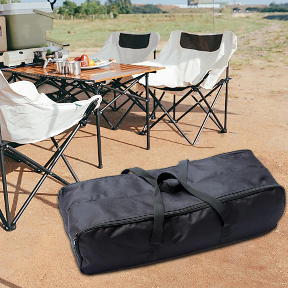 Camping Tool Bag Camp Folding Chair Storage Bag Durable Large Zippered Bag