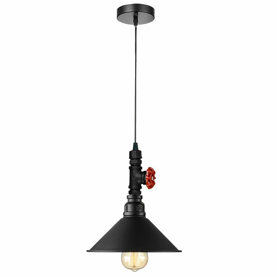 Industrial Wasserrohr Hängelampe Pendelleuchte Rohr Eisen Fabriklampe DIY