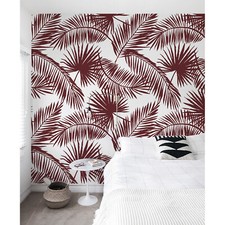 Exotic Palm Leaves | Tropical Illustration | Home wall mural Wallcover wallpaper