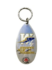 CFL Winnipeg Blue Bombers Vintage Teardrop Spinner Keychain