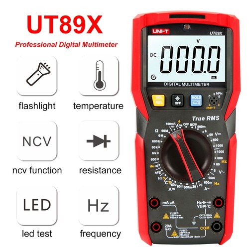 UNI-T UT89X/UT89XD NCV Measurement Multimeter Temperature Capacitance Resistance - Picture 7 of 21