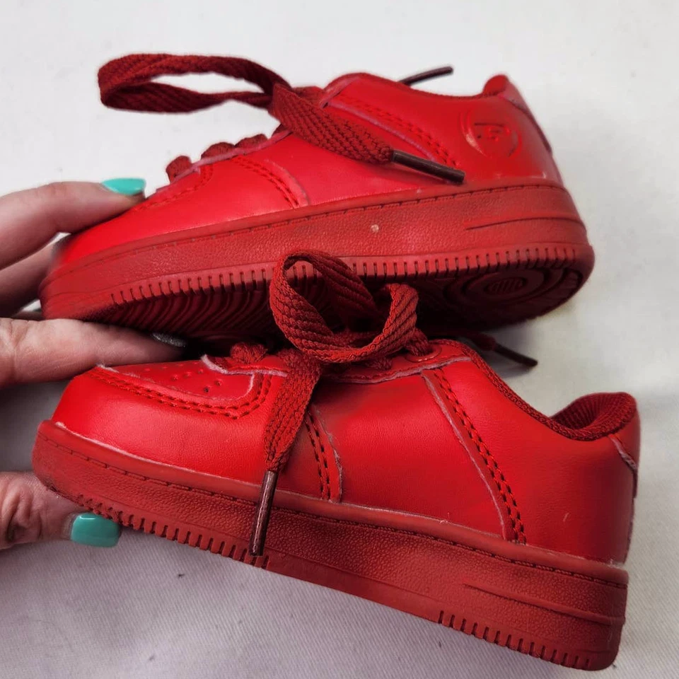 Phat Farm Unisex Niño Pequeño Rojo Corte Bajo Informal Tenis Zapatos Talla 5 Foto 3 de 4