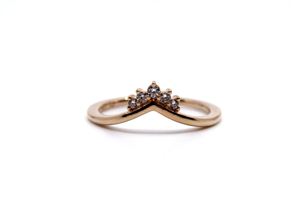 Pandora tiara wishbone ring rose gold outlet