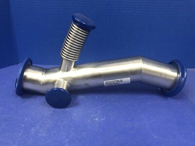 Stainless Steel Double Miltered Elbow Vacuum Pipe 45°/45°,  NW50 w/ 2 Ports