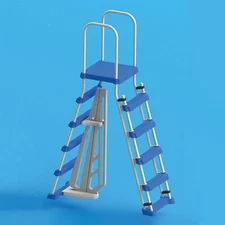 Swimline Above Ground Pool A Frame Ladder with Barrier 48 Inch Pools SUMMER HOT