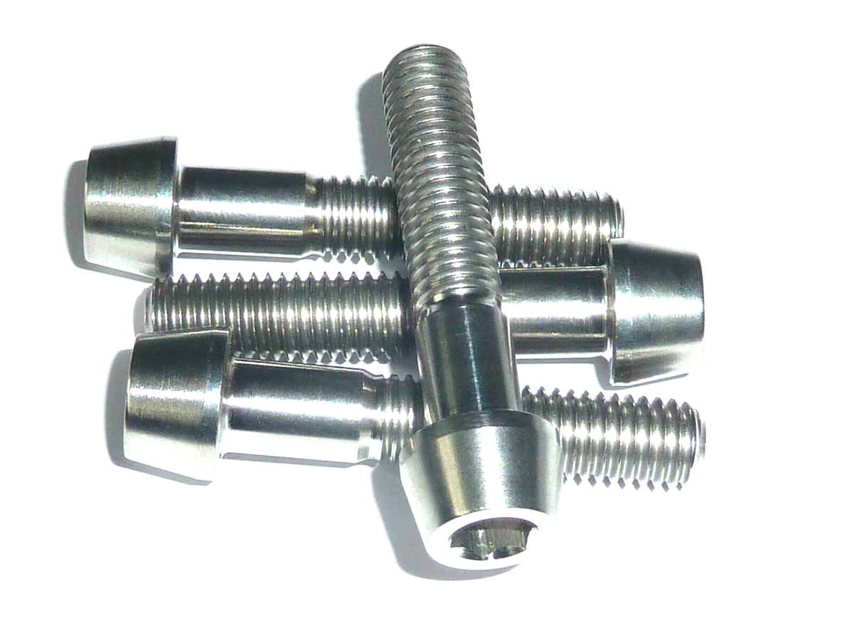 KAWASAKI ZX6R 636 2007-2019 FRONT FORK PINCH BOLT SET 4 TITANIUM