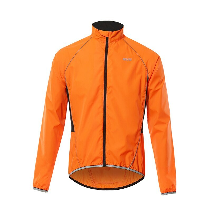 Hombres Ciclismo Rompevientos Chaqueta Ropa Impermeable MTB viento reflectante