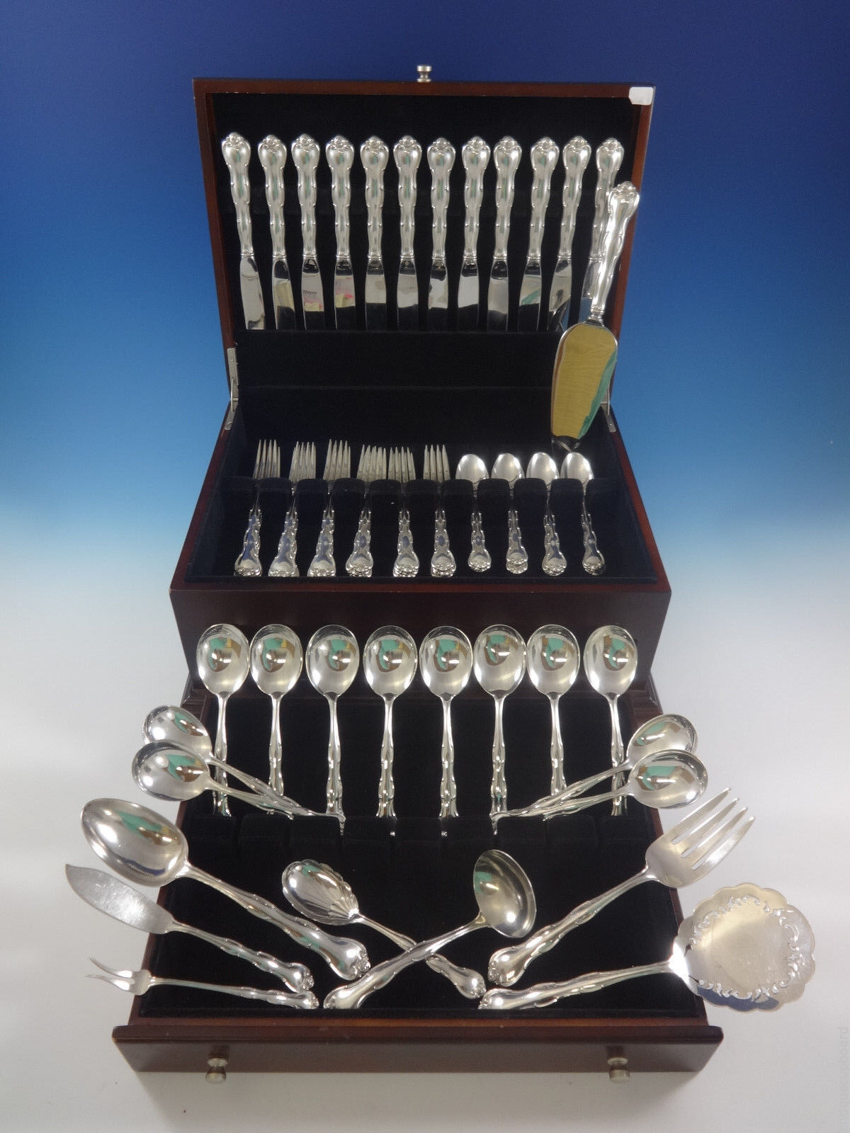 Rondo by Gorham Sterling Silver Flatware Set For 12 Service 69 Pieces