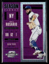 Amed Rosario #'d /99 RC - 2018 Panini Chronicles Contenders Optic Purple Mojo