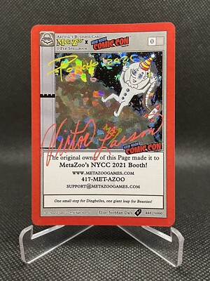 Signed MetaZoo New York Comic Con 2021 Exclusive Holofoil Card NYCC/5000