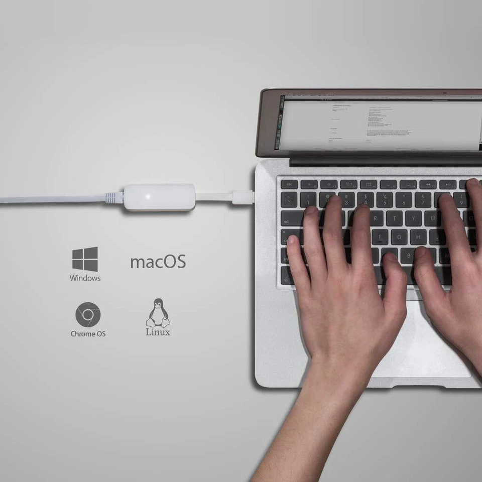 Adaptador UE300 -USB 3.0 A Gigabit Ethernet 10/100/1000, PC o portátiles, blanco - Imagen 4 de 4