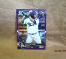DJ Peters RC 2018 Bowman Chrome PURPLE REFRACTOR#193/250 ROOKIE!Dodgers OF RC