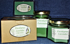 NEW Hand Poured Summer Scents Soy Candles, Tarts Votives - Eucalyptus Lavender