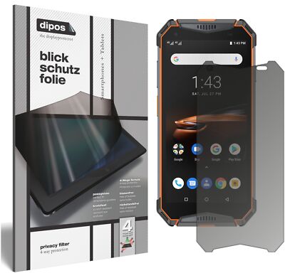 Ulefone Armor 3W Blickschutzfolie matt Schutzfolie Folie Display Schutz dipos