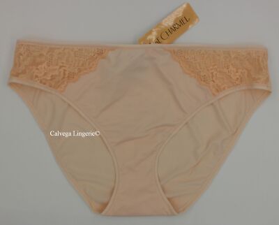 NWT Lise Charmel ACH0201 ''Caprice en Dentelle'' Microfiber / Lace Bikini Peach XL
