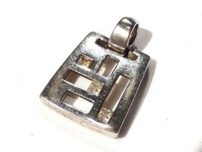 Bijou alliage argenté pendentif  Pierre Lang  pendant