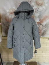Nwt Totes Womens Sz Large Quilted Rain Resistant Removable Hood Zipper Jacket
