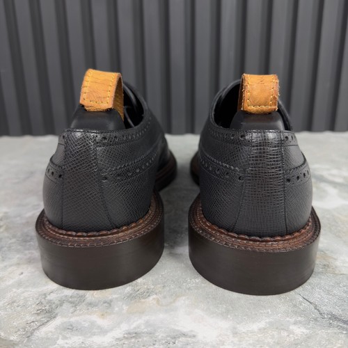 Abito Louis Vuitton Derby stringato grigio pelle taiga 9,5 LV 10,5 US 43,5 EUR - Foto 20 di 24