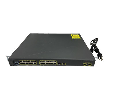 Cisco Catalyst 3750 Metro ME-C3750-24TE-M 24 Port Ethernet Switch. See descr
