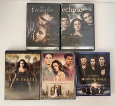 Twilight Saga Complete Series 1-5 DVDs Breaking Dawn Part 2- BlueRay