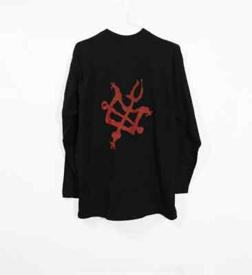 Vintage 90s Voodoocult Longsleeve T-shirt Thrash Metal Band Black