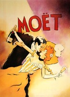 Moet Champagne Couple In Love France French Vintage Poster Repro Free S/h In Us Moet Champagne Couple In Love France French Vintage Poster Repro Free S/h In Us