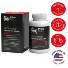 Prime Male Vitality - The Natural Testosterone Booster 120 capsules - BUY DIRECT