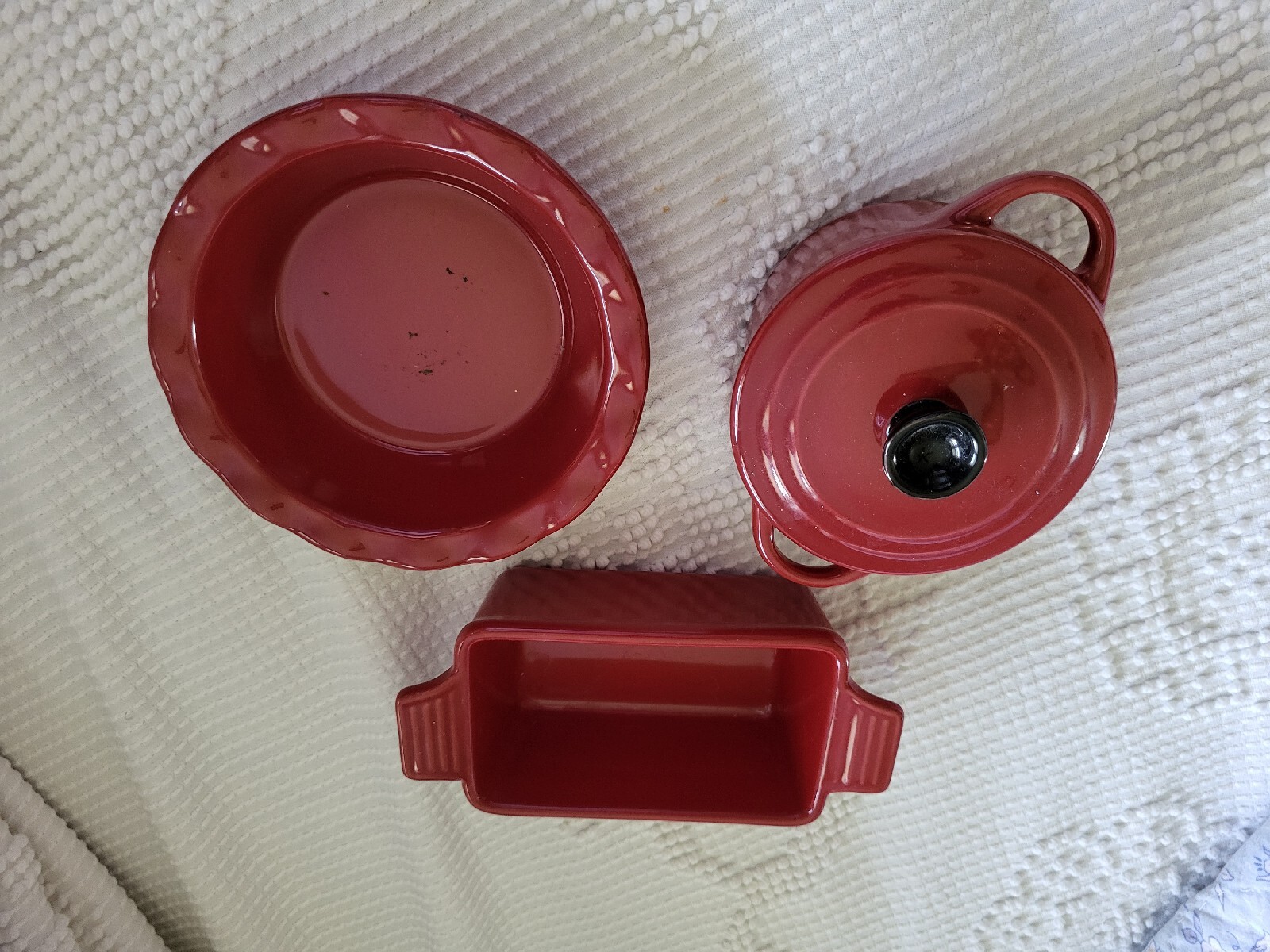 CROFTON Mini Ceramic Baking Dish 3Piece SetNEW with out tags eBay