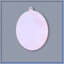 1.5"x1" Blank Raw Copper Oval Stamps with Hole 24 Gauge 
