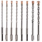 8 Pack - 5/5.5/6/6.5/7/8/10/12mm x 160mm SDS Plus Hammer Drill Bit Set TCT Tip