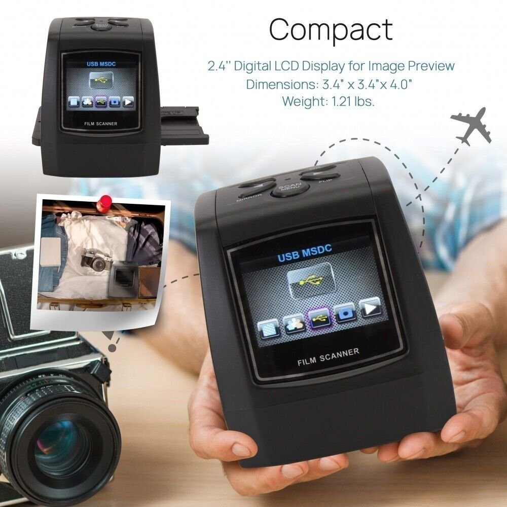 Pyle Film Scanner & Slide Digitizer - Digital Image Converter 35mm USB 2.0/SD | eBay