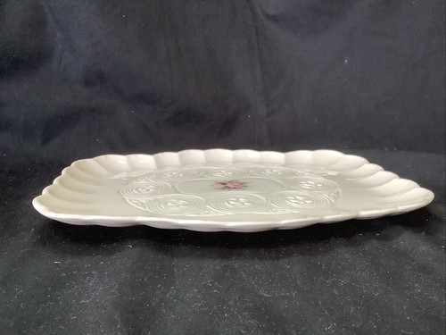 Vtg. Irish Papian Donegal Small Serving Platter, Scalloped Edge, 10" L x 8" W - Picture 6 of 8