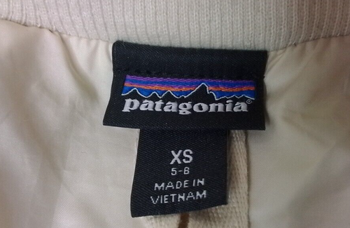 Patagonia Sherpa Fleece Jacket Girls XS Natural #W2133 - Picture 3 of 8