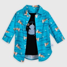 Girls' Disney Jasmine 2pc Top and Button-Up Shirt Set Size 7-8 Disney Store