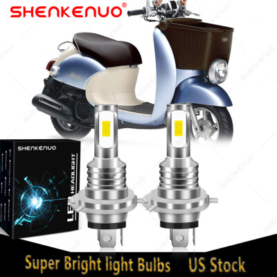 Ultra Brite LED headlight bulbs for Yamaha Vino Classic 50 YJ50 2001, 2003, 2004