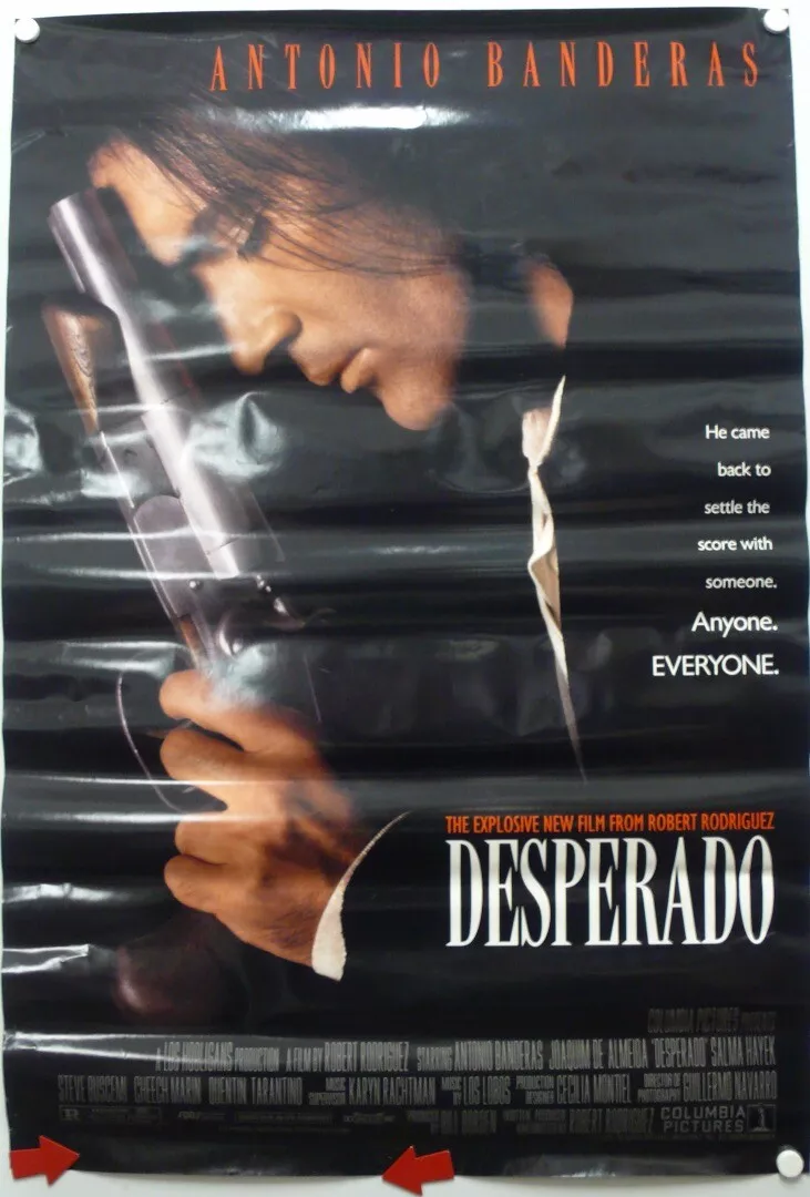 DESPERADO 1995, Antonio Banderas, Salma Hayek, Joaquim de Almeida, Steve Buscemi