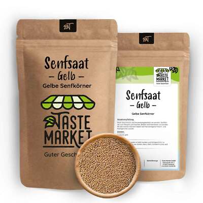 500 g Senfsaat gelb | Senfkorn Senfkörner gelb | Senf Saat | Gewürz