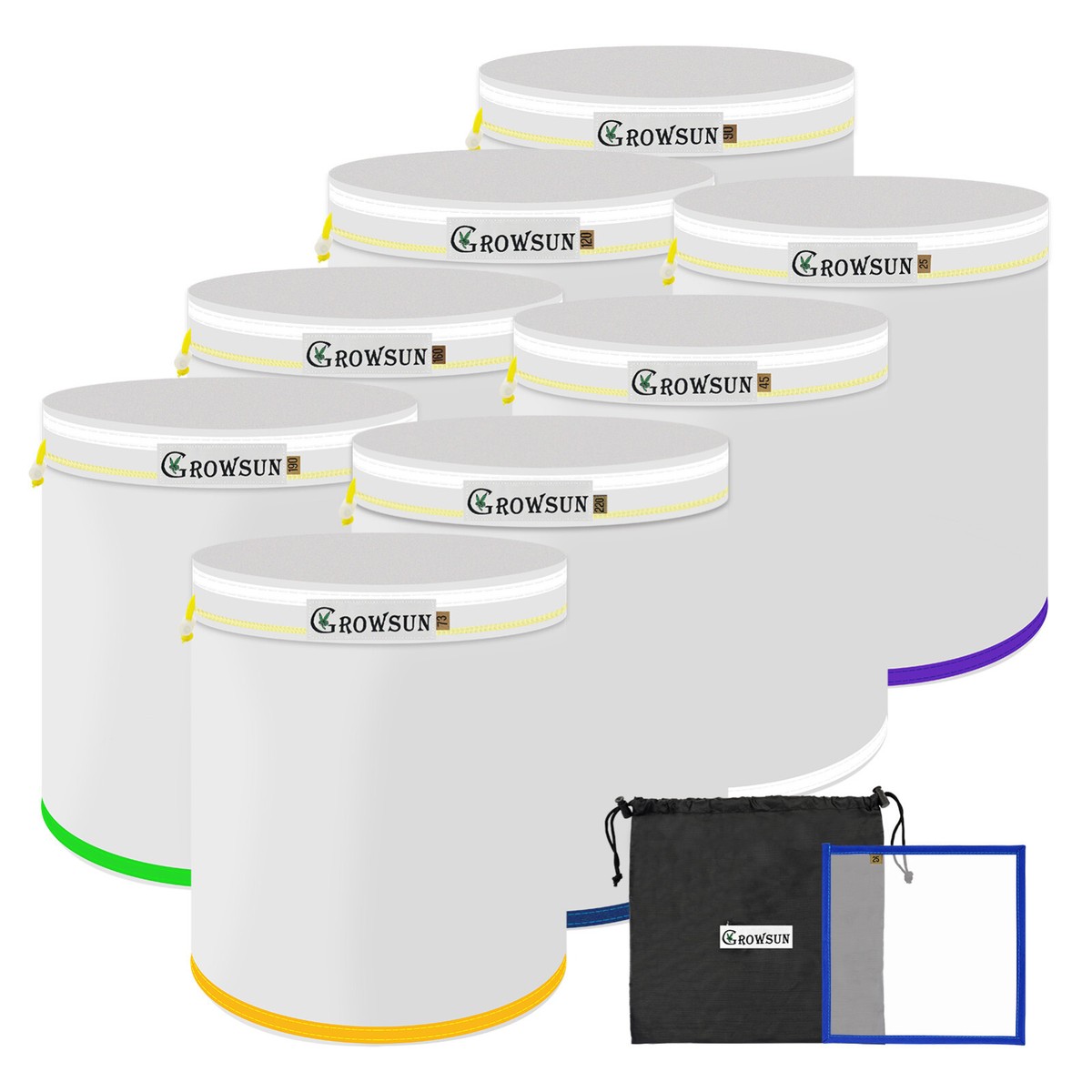 Bubble Bag Growsun 20 GAL - 5 Bag Kit All Mesh Bubble Hash Bags